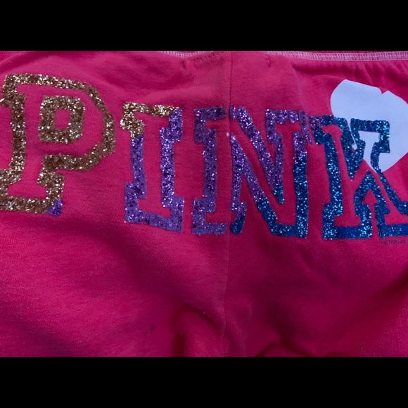 Pink VS capris sweat pants - Picture 1 of 2